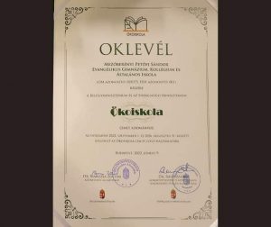 Ismét elnyertük az ÖKOISKOLA címet!