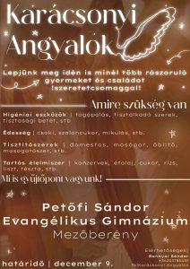 Szárnyakat bontanak a mezőberényi Karácsonyi Angyalok 