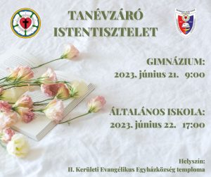 Tanévzáró Istentisztelet