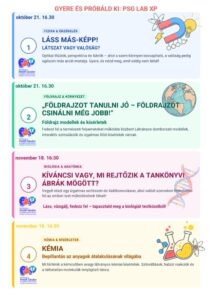 GYERE ÉS PRÓBÁLD KI! – Természettudományos laborfoglalkozások pályaválasztás előtt állóknak